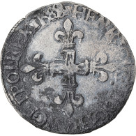 Monnaie, France, Henri III, 1/8 Ecu, 1589/88, La Rochelle, TB+, Argent - 1574-1589 Henry III