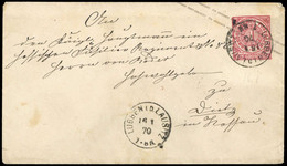 1868, Altdeutschland Norddeutscher Postbezirk, U 1 A, Brief - Entiers Postaux