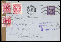 1950, Österreich, Brief - Mechanische Stempel