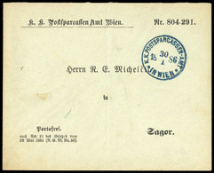 1886, Österreich, Brief - Mechanische Stempel