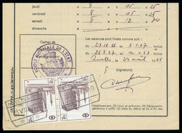 1966, Belgien Eisenbahnpaketmarken, 305 (2), Briefst. - Andere & Zonder Classificatie