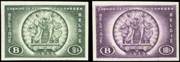 1939, Belgien Eisenbahnpaketmarken, E 195-99 U, * - Andere & Zonder Classificatie