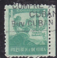 Cuba, 1939 - 1c Ciboney Indian And Cigar - Nr.356 Usato° - Gebruikt