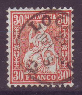 Suisse  Helvetia Assise N°38 Oblitéré - Otros & Sin Clasificación