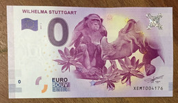 2017 BILLET 0 EURO SOUVENIR ALLEMAGNE DEUTSCHLAND WILHELMA STUTTGART ZERO 0 EURO SCHEIN BANKNOTE PAPER MONEY - [17] Fictifs & Specimens
