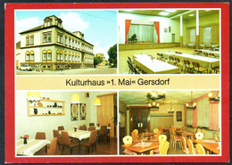 E2244 - TOP Gersdorf Kulturhaus 1. Mai HO Gaststätte Innenansicht - Reichenbach Verlag DDR - Gersdorf
