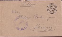 POLAND 1916 Jablonna To Leipzig Feldpost Cover - Otros & Sin Clasificación