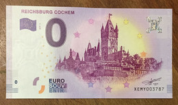 2017 BILLET 0 EURO SOUVENIR ALLEMAGNE DEUTSCHLAND REICHSBURG COCHEM ZERO 0 EURO SCHEIN BANKNOTE PAPER MONEY - [17] Fictifs & Specimens