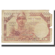 France, 100 Francs, 1955, TB, Fayette:VF34.1, KM:M11a - 1955-1963 Trésor Public