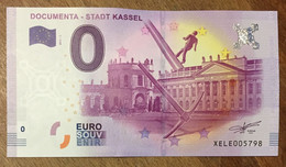 2017 BILLET 0 EURO SOUVENIR ALLEMAGNE DEUTSCHLAND DOCUMENTA-STADT KASSEL ZERO 0 EURO SCHEIN BANKNOTE PAPER MONEY - [17] Fictifs & Specimens