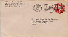 UC8 PSE Revalued Airmail Cover US ARMY POSTAL SERVICE Used 1945 - 1941-60