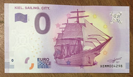 2017 BILLET 0 EURO SOUVENIR ALLEMAGNE DEUTSCHLAND KIEL. SAILING. CITY. ZERO 0 EURO SCHEIN BANKNOTE PAPER MONEY - [17] Fakes & Specimens