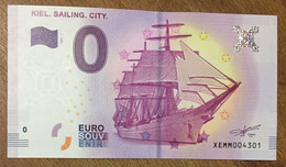 2017 BILLET 0 EURO SOUVENIR ALLEMAGNE DEUTSCHLAND KIEL. SAILING. CITY. ZERO 0 EURO SCHEIN BANKNOTE PAPER MONEY - [17] Fictifs & Specimens