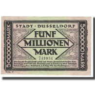 Billet, Allemagne, 5000000 Mark, STADT DUSSELDORF, SPL - [17] Fictifs & Specimens