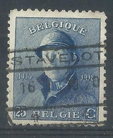 N°171, 25c Bleu Rectang STAVELOT - 1919-1920 Trench Helmet