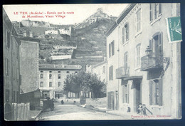 Cpa Du 07 Le Teil - Entrée Par La Route De Montélimar -- Vieux Village  AVR20-25 - Le Teil