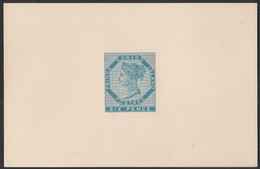 Prince Edward Island Reprint Die Proof Sc #7 6d Victoria Light Blue - Ungebraucht