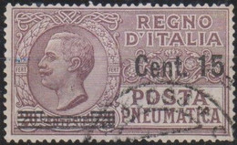 Italia 1927 Posta Pneumatica UnN°PN10 (o) Cent. 15/20 Centrato SPL - Rohrpost