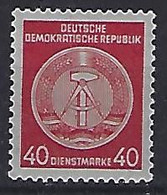 Germany (DDR) 1957-60  Dienstmarken B (**) MNH  Mi.39 (type 4) - Neufs