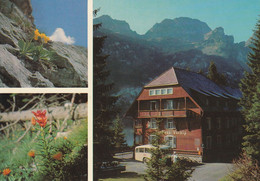 Grabs SG, Kurhaus Voralp; Postauto, Car Postal, Autobus; Alpenblumen - Grabs