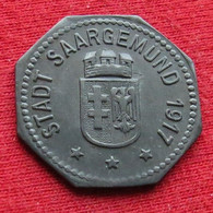 Germany Saargemund  10  Pfennig  1917  Alsace-Lorraine  Alemania Allemagne Alemanha Zinc Notgeld  516 - Other & Unclassified