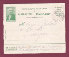 040519C - MILITARIA GUERRE 1914 18 FM Illustration PRESIDENT POINCARE TP 109 - Storia Postale