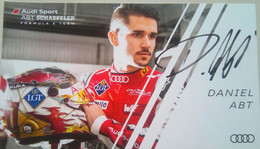 Audi Daniel Abt - Autographes