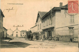 Veyre Monton * Rue De Le Commune * La Poste Et L'église * Diligence Café Buvette - Veyre Monton