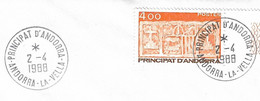 Timbres Sur Lettres 1987 N° 346 Ecu Des Vallées Seul Sur Lettre Cote 5,50€ - Briefe U. Dokumente