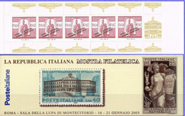 ITALIA 2003-MOSTRA A MONTECITORIO ''LA REPUBBLICA ITALIANA'' LIBRETTO NUOVO L 23 - Carnets