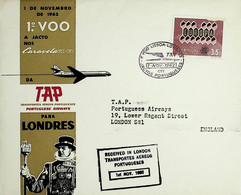 1962. Portugal. 1º Voo A Jacto / First Jet Flight TAP Lisboa-Londres - Briefe U. Dokumente