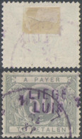 Taxe - TX16A + Surcharge LIEGE / LUIK 1 (mauve) Oblitéré - Stamps