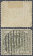 Taxe - TX6 Obl Muette (cachet à 18 Barres Verticales). TB Et Rare, Un Coin Arrondi - Stamps