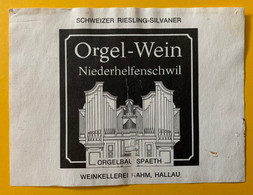 16286 - Orgel-wein Riesling-Sylvaner Niederhelfenschwil Orgelbal Spaeth - Muziek & Instrumenten