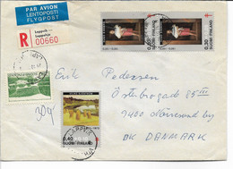 Finland - Airmail. Registered Cover Sent To Denmark.  H-1693 - Otros & Sin Clasificación