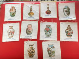 10 X Collectors Silk BDV B D V Phillips Cigarettes Silks Ceramic Art C1925-Insights - Godfrey Phillips Badges En Soie - Sonstige & Ohne Zuordnung