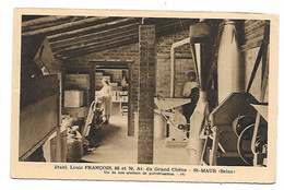 CPA ST SAINT MAUR, ETABLISSEMENTS LOUIS FRANCOIS, AVENUE DU GRAND CHENE, UN ATELIER DE PULVERISATION, VAL DE MARNE 94 - Saint Maur Des Fosses