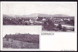 1907 Gelaufene AK Aus Dornach. Bahnhof Und Schloss. - Dornach
