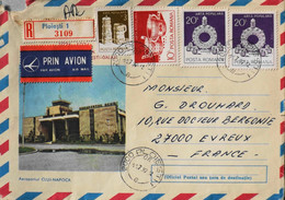 Roumanie > Aéroport CLUJ-NAPOCA - Lettre Par Avion Illustrée - 50e Anniv. Ligne Aérienne Nle Bucuresti - Galati - BE - Postmark Collection