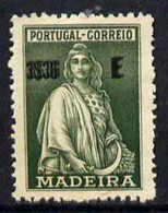 81286   PORTUGAL, MADEIRA, CERES, ERROR, SG166var - Other & Unclassified