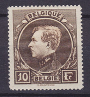 Belgium 1929 Mi. 262 I   10 Fr. Albert I. Montenez, MH* - 1929-1941 Big Montenez