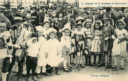 Nort Sur Erdre * Souvenir De La Cavalcade Du 28 Aout 1910 * Groupe D'enfants * Déguisement Carnaval - Nort Sur Erdre