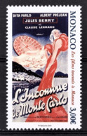 MONACO 2020 -  Y.T. N° 3252 /  LES FILMS TOURNÉS À MONACO - L'INCONNUE DE MONTE-CARLO  - NEUF ** - Unused Stamps