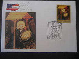 Österreich- Garsten 25.11.2011  Beleg Mit Sondermarken Und -stempel - Covers & Documents