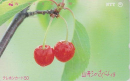 Télécarte JAPON / NTT 411-015 ** 2 NOTCHES  **- TBE - Fruit Cerise - Cherry - JAPAN Phonecard - Alimentación