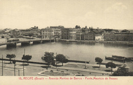 PC CPA BRAZIL, RECIFE, AVENIDA MARTINS DE BARROS, PONTE, (b8188) - Recife