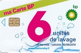 # Carte A Puce Portemonnaie Lavage BP Ma Carte BP 6u Puce1? Validité 30/09/2018 Ne Peut être Vendue Gratté Tres Bon Etat - Car Wash