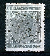 BELGIE - OBP Nr 17 - Puntstempel  Nr 52 "BRAINE-L'ALLEUD" - COBA + 6€ - (ref. ST-1365) - Oblitérations à Points