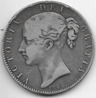 *great Britain Crown 1845 Km 741  Fr+ Catalog Val 225$ - M. 1 Crown