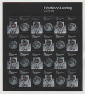 USA--Plate Of 24 Stamps-Catalog Value $  26.40-" FIRST MOON LANDING -5o-th ANNIVERSARY". - Nordamerika